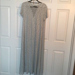 Gray maxi dress